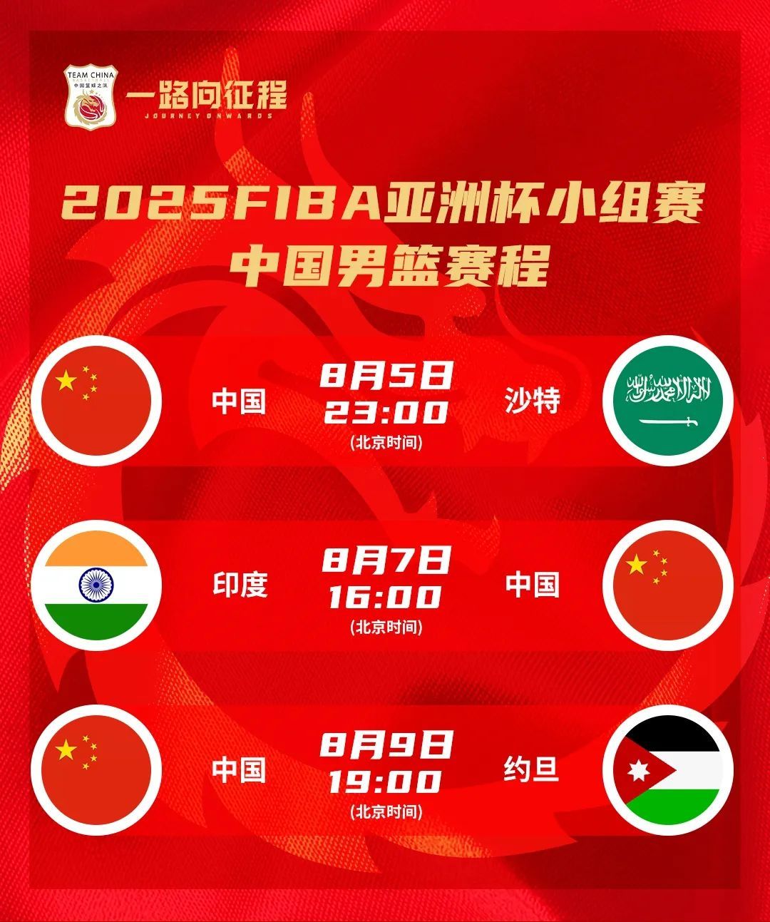 亚洲杯小组赛前瞻：对阵约旦，中国男篮能否锁定小组头名？(亚洲杯中国队小组赛)